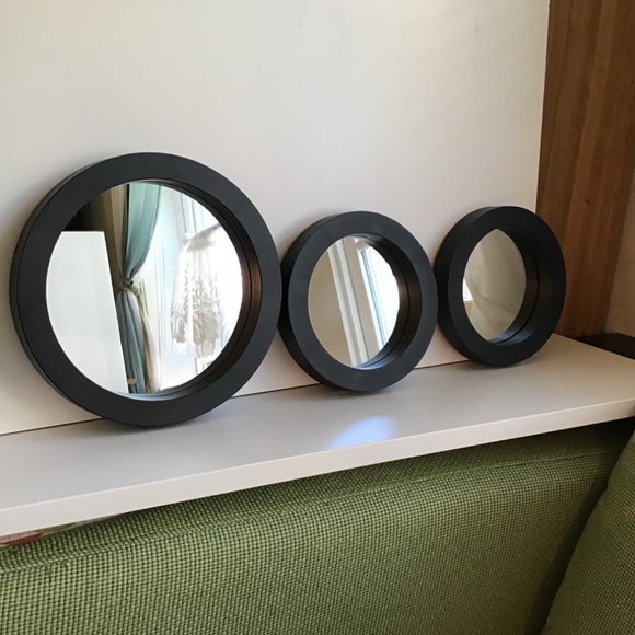 Other - Set 3 wall decorative mirrors 9”, 7”